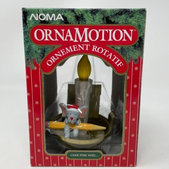 NOMA Ornamotion “Dear Santa” Holiday Christmas Rotating Ornament Vintage - Picture 7 of 13